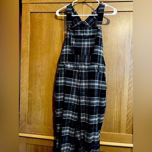 Plaid Overalls